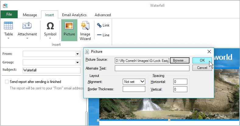 How to Insert Picture Into Email Template