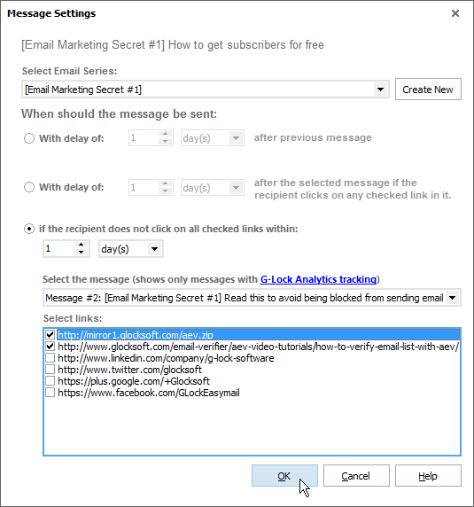 Configure automated message settings