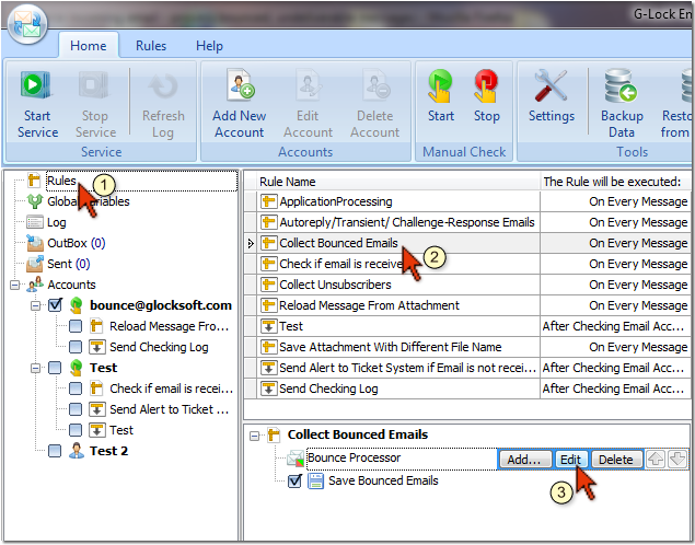 G-Lock Email Processor screenshot G-Lock Email Processor screenshot