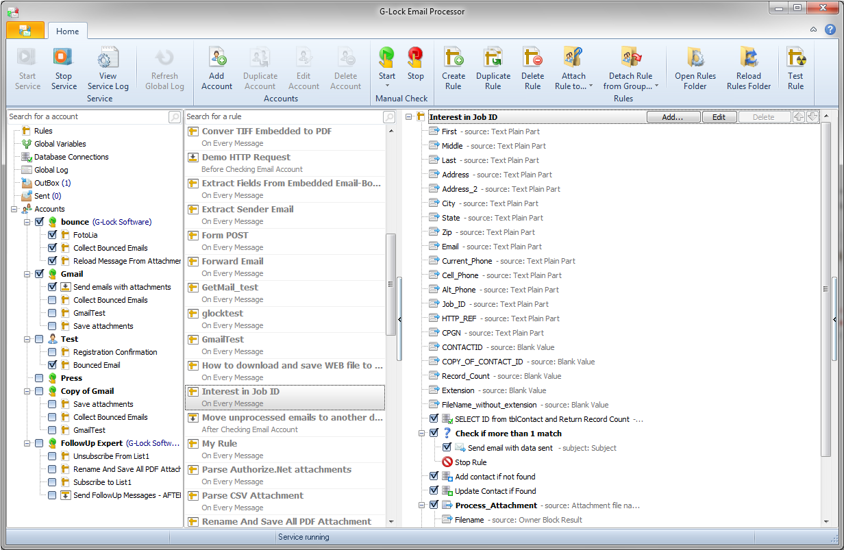 Windows 8 G-Lock Email Processor full