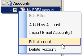 create email retrieval account