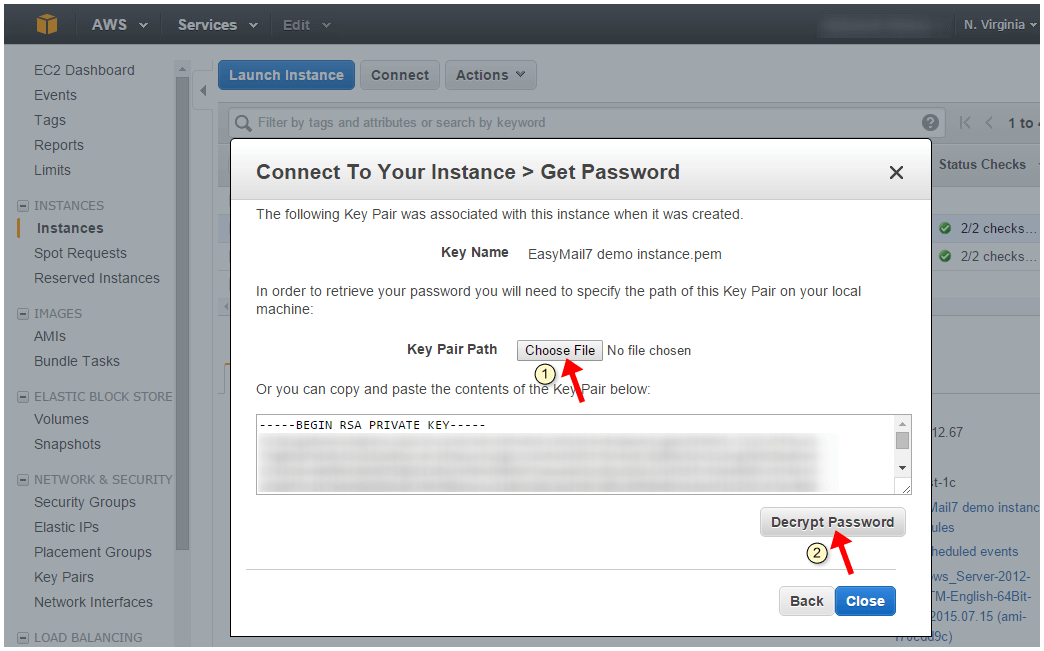 Decrypt password