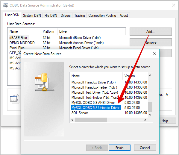 connect to MySQL database from G-Lock EasyMail7