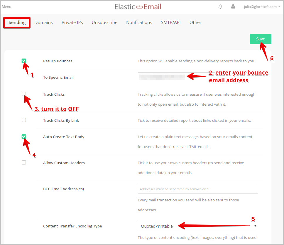 How to Use Elastic Email's SMTP Settings in EasyMail7