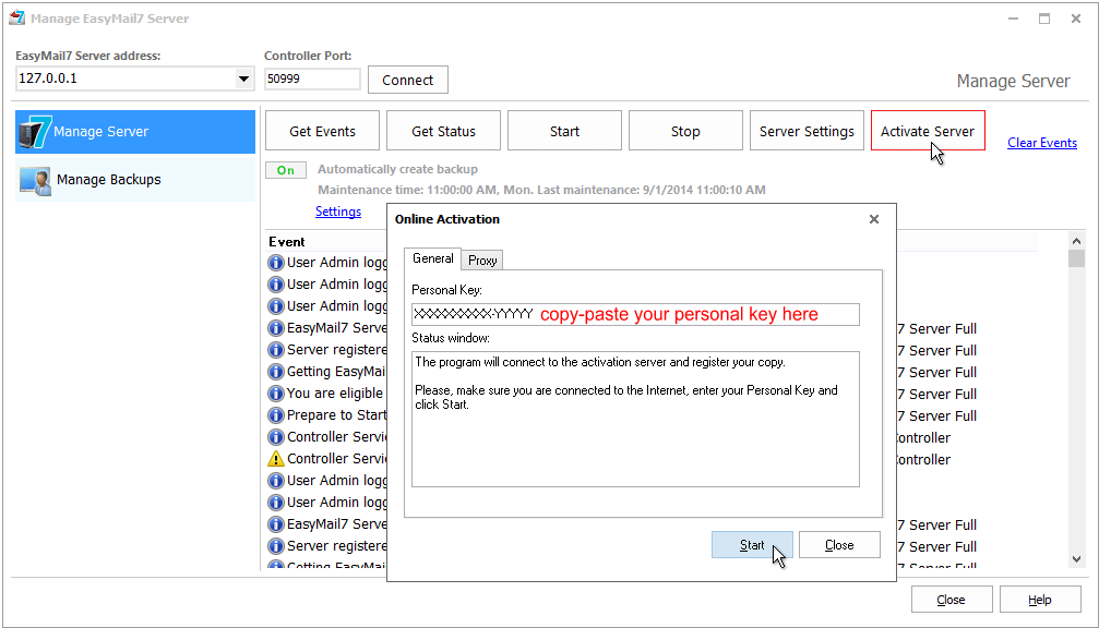 G-Lock EasyMail7 activate server