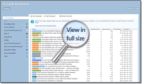 gem7 analytics campaign 500 How to Track Email Opens and Link Clicks