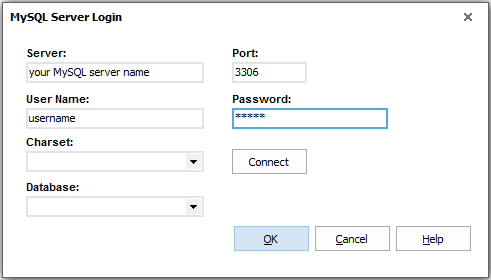 connect to MySQL database from G-Lock EasyMail7