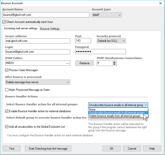 G-Lock EasyMail7 process unsubscribe emails