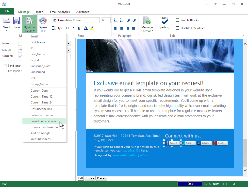 G-Lock EasyMail7 workplace settings