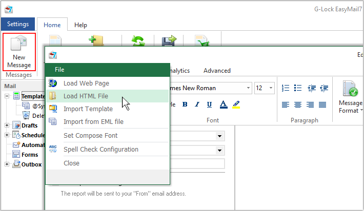 load email from file in G-Lock EasyMail7