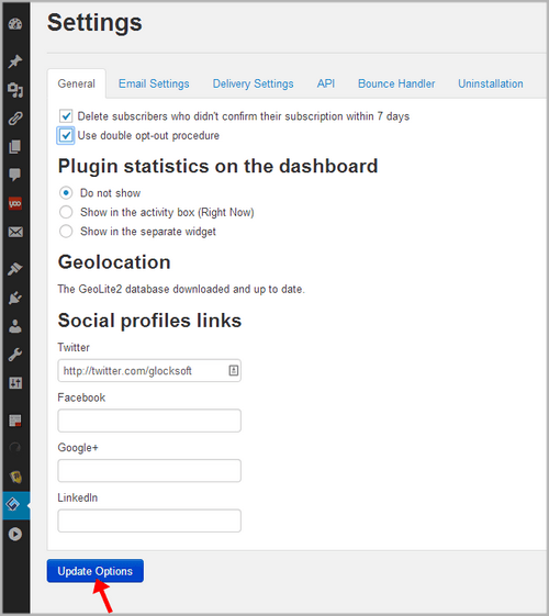 WPNewsman General Settings