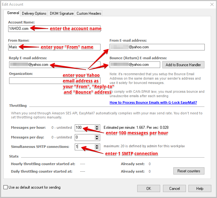 How to Use Yahoo SMTP Settings in EasyMail7